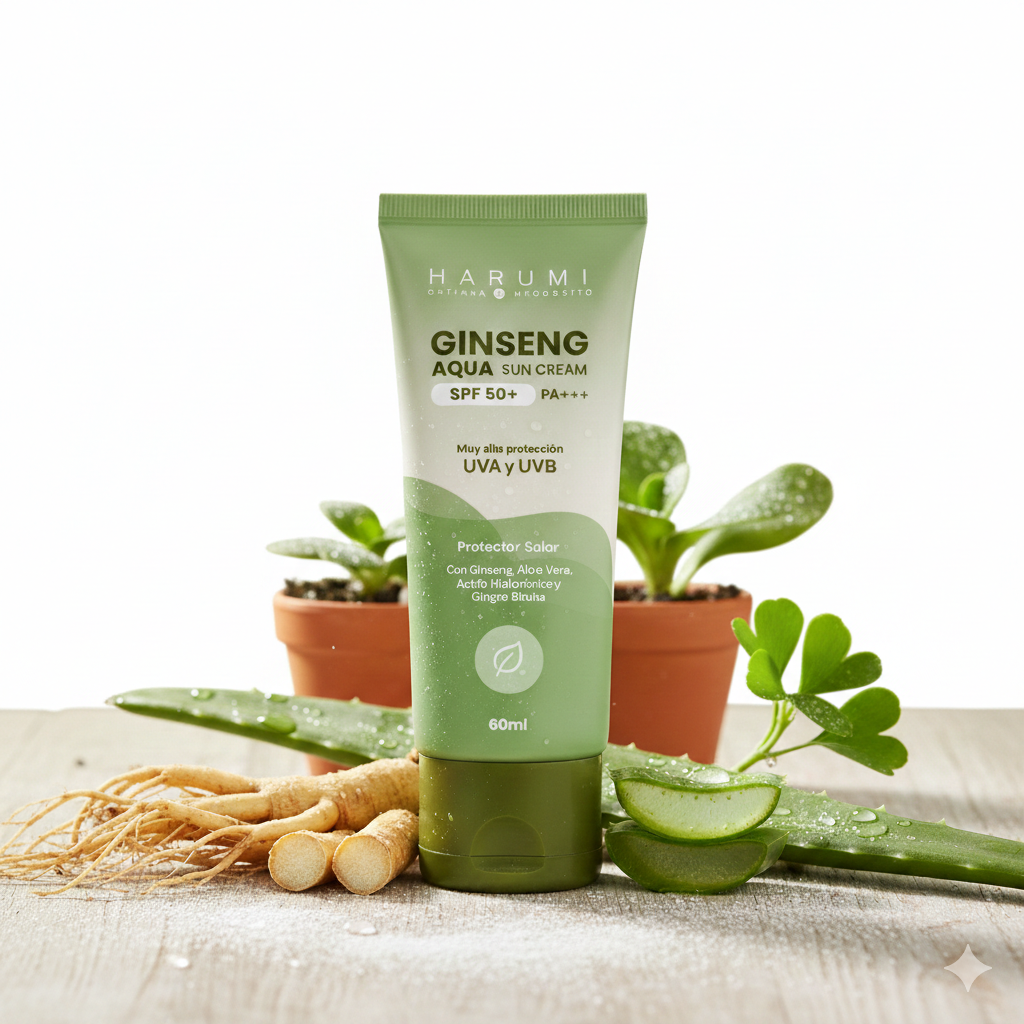 Harumi Ginseng Aqua Sun Cream SPF50